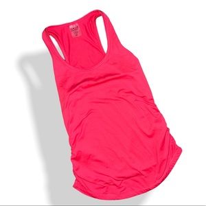 Calia by Carrie Underwood Side Ruched Tank Top xsmall Hot Pink